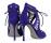 塞尔吉奥·罗西紫色麂皮高跟凉鞋