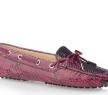 托德斯紫色蟒蛇皮船鞋