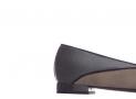 乔治·阿玛尼棕灰色黑色拼接材质船鞋