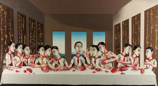 曾梵志《最后的晚餐》创纪录 拍出1.8亿港元