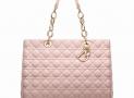 Dior Soft浅粉色皮革大购物袋