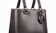 Lady Dior阿富汗灰色蜥蜴皮手提包