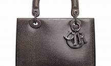 Lady Dior阿富汗灰色蜥蜴皮手提包