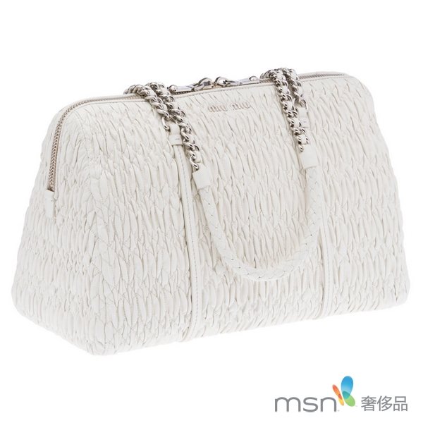 Miu Miu推出2012新款抓皱小羊皮包袋