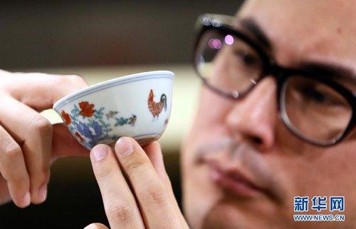 明成化鸡缸杯估价高达3亿港元 系最贵中国古瓷器